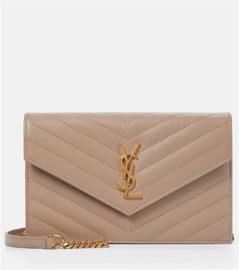 ysl wallet on chain fashionphile|ysl cassandre envelope chain wallet.